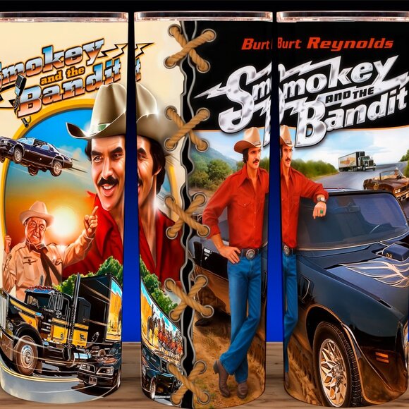 Smokey and The Bandit 70s Burt Reynolds Cup Mug Tumbler 20 oz - Picture 1 of 6